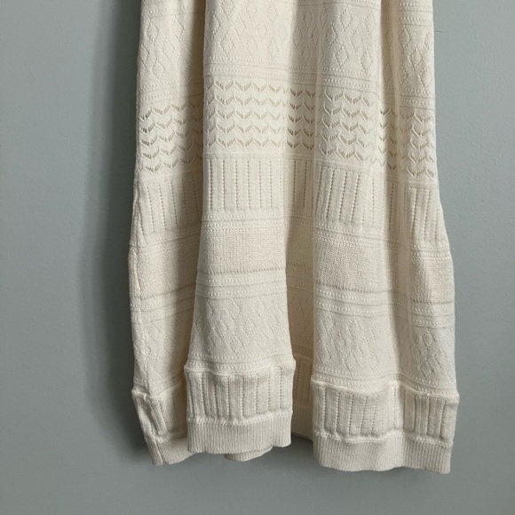 ABERCROMBIE & FITCH Cream Knit Body Con Tank Dress Size S - Picture 5 of 12
